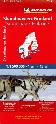 Michelin Karte Skandinavien - Finnland. Scandinavie, Finland