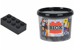 Cover Simba 104118895 - Blox Steine in Dose, Konstruktionsspielzeug, 40, schwarz