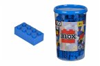 Simba 104118906 - Blox Steine in Dose, Konstruktionsspielzeug, 100, blau