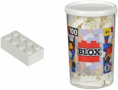Cover Simba 104118915 - Blox Steine in Dose, Konstruktionsspielzeug, 100 Steine, weiß