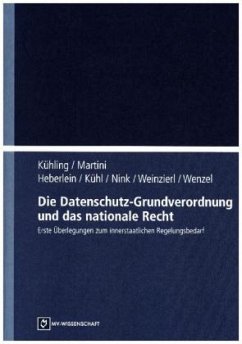 Cover Die Datenschutz-Grundverordnung (DSGVO) und das nationale Recht