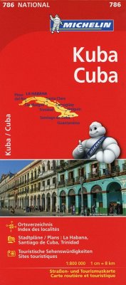 Michelin Karte Kuba. Cuba