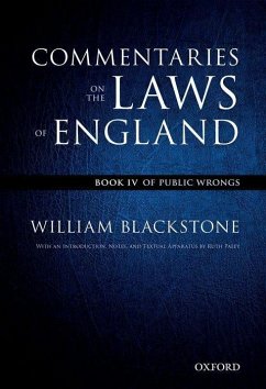 The Oxford Edition of Blackstone's: Commentaries on the Laws of England: Book I, II, III, and IV Pack - Blackstone, William