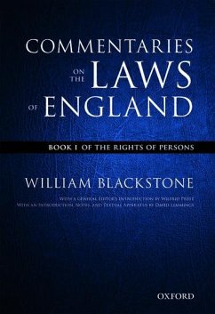 The Oxford Edition of Blackstone's: Commentaries on the Laws of England - Blackstone, William