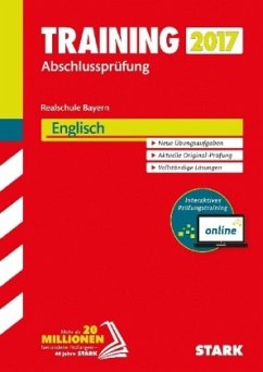 Cover Training Abschlussprüfung 2017 - Realschule Bayern - Englisch mit MP3-CD inkl. Online-Prüfungstraining