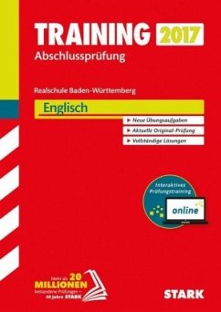 Cover Training Abschlussprüfung 2017 - Realschule Baden-Württemberg - Englisch mit MP3-CD inkl. Online-Prüfungstraining