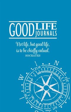 Good Life Journal Hardcover Blue w/ Compass Design - Good, Charlie & Megan