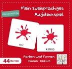 Mein zweisprachiges Aufdeckspiel, Farben und Formen Deutsch-Türkisch (Kinderspiel)