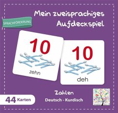 Mein zweisprachiges Aufdeckspiel, Zahlen Deutsch-Kurdisch (Kinderspiel)