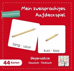 Cover Mein zweisprachiges Aufdeckspiel, Gegensätze Deutsch-Türkisch (Kinderspiel)