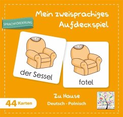 Cover Mein zweisprachiges Aufdeckspiel, Zu Hause Deutsch-Polnisch (Kinderspiel)