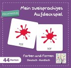 Mein zweisprachiges Aufdeckspiel, Farben und Formen Deutsch-Kurdisch (Kinderspiel)