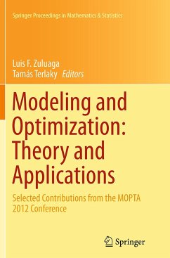 Modeling and Optimization: Theory and Applications