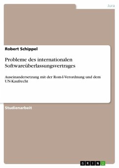 Probleme des internationalen Softwareüberlassungsvertrages - Schippel, Robert
