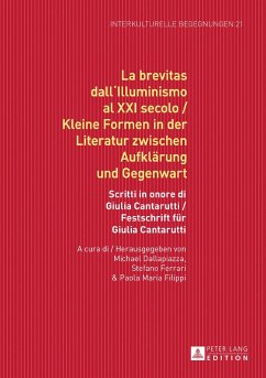 La brevitas dall'Illuminismo al XXI secolo / Kleine Formen in der Literatur zwischen Aufklärung und Gegenwart