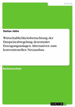 Wirtschaftlichkeitsbetrachtung der Einspeiseabregelung dezentraler Erzeugungsanlagen. Alternativen zum konventionellen Netzausbau (eBook, ePUB)