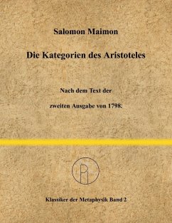 Die Kategorien des Aristoteles (eBook, ePUB) - Maimon, Salomon