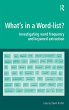 What's in a Word-list? - Bild 1
