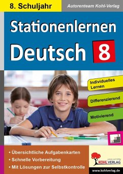 Cover Stationenlernen Deutsch / Klasse 8 (eBook, PDF)