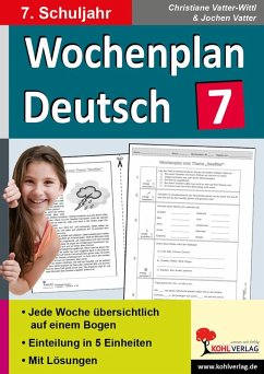 Cover Wochenplan Deutsch / Klasse 7 (eBook, PDF)