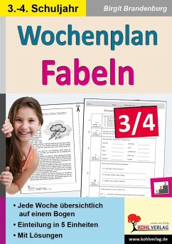 Wochenplan Fabeln / Klasse 3-4 (eBook, PDF) - Brandenburg, Birgit