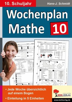 Wochenplan Mathe / Klasse 10 (eBook, PDF) - Schmidt, Hans-J.