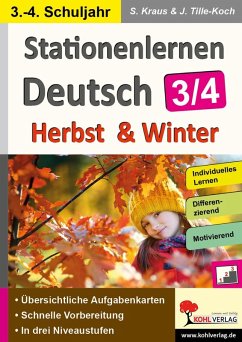 Stationenlernen Deutsch - Herbst & Winter / Klasse 3-4 (eBook, PDF) Cover Stationenlernen Deutsch - Herbst & Winter / Klasse 3-4 (eBook, PDF)