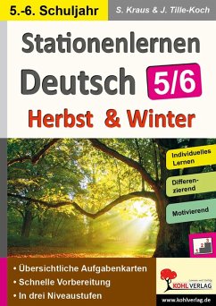 Stationenlernen Deutsch - Herbst & Winter / Klasse 5-6 (eBook, PDF) - Weimann, Viktoria; Kraus, Stefanie