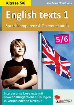 English texts - Sprachkompetenz und Textverständnis / Klasse 5-6 (eBook, PDF) Cover English texts - Sprachkompetenz und Textverständnis / Klasse 5-6 (eBook, PDF)