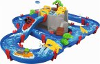 AquaPlay - Wasserbahn Set Bergsee - 42-teiliges Spieleset mit Bergsee, Wasserfall und geheimer Höhle, Wasserspielspaß inkl. 3 Tierfiguren, 2 Booten, ab 3 Jahren