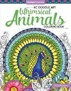 Kc Doodle Art Whimsical Animals Coloring Book - Bousquet, Krisa