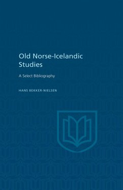 Old Norse-Icelandic Studies - Bekker-Nielsen, Hans