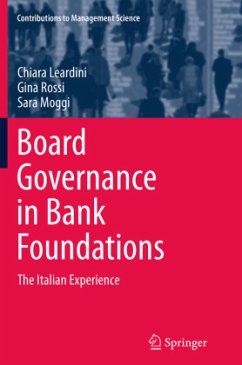 Board Governance in Bank Foundations - Leardini, Chiara;Rossi, Gina;Moggi, Sara