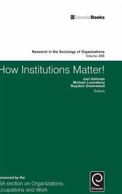 How Institutions Matter!