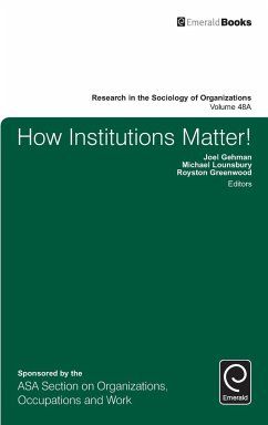 How Institutions Matter!