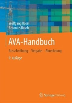 AVA-Handbuch - Rösel, Wolfgang;Busch, Antonius