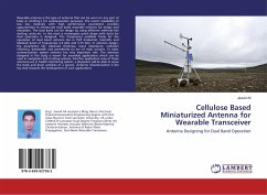 Cellulose Based Miniaturized Antenna for Wearable Transceiver