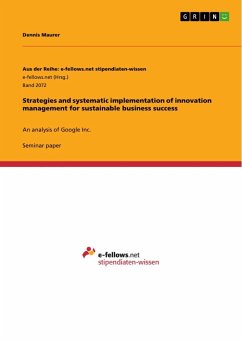 Strategies and systematic implementation of innovation management for sustainable business success