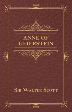 Anne of Geierstein Sir Walter Scott Author