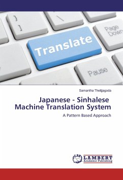 Japanese - Sinhalese Machine Translation System
