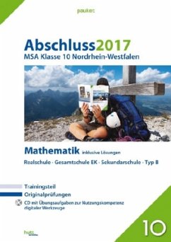 Cover Abschluss 2017 - Mittlerer Schulabschluss Klasse 10 Nordrhein-Westfalen Mathematik, m. CD-ROM