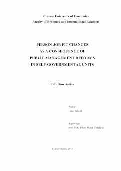 Person-Job Fit Changes As A Consequence Of Public Management Reforms In Self-Governmental Units (eBook, ePUB) - Scharifi, Omar