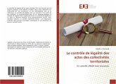 Le contrôle de légalité des actes des collectivités territoriales