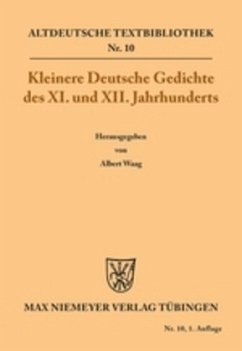 Kleinere Deutsche Gedichte des XI. und XII. Jahrhunderts