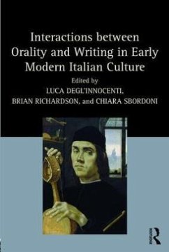 Cover Interactions between Orality and Writing in Early Modern Italian Culture