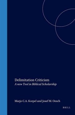 Delimitation Criticism - Korpel, M C a; Oesch, Joseph