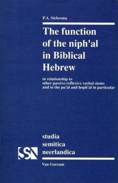 The Function of the Niph'al in Biblical Hebrew - Siebesma