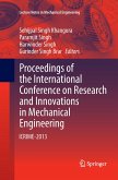 Proceedings of the International Conference on Research and Innovations in Mechanical Engineering