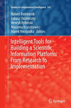 Intelligent Tools for Building a Scientific Information Platform: From Research to Implementation