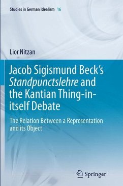 Jacob Sigismund Beck¿s Standpunctslehre and the Kantian Thing-in-itself Debate - Nitzan, Lior